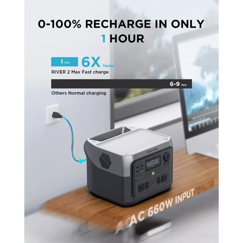Зарядная станция EcoFlow RIVER 2 Max, 500 Вт международная версия фото 8