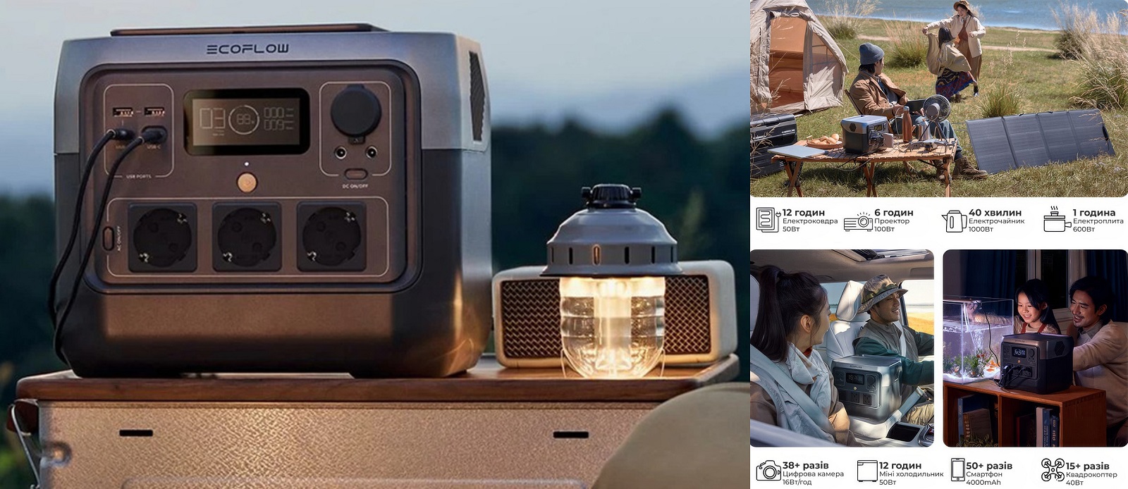 Автономна зарядна батарея EcoFlow RIVER 2 Pro, 800 Вт міжнародна версія