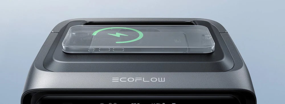 Зарядна станція EcoFlow RIVER 3 PLUS з ДБЖ і бездротовою зарядкою Зарядна станція EcoFlow RIVER 3 PLUS UPS + бездротова зарядка
