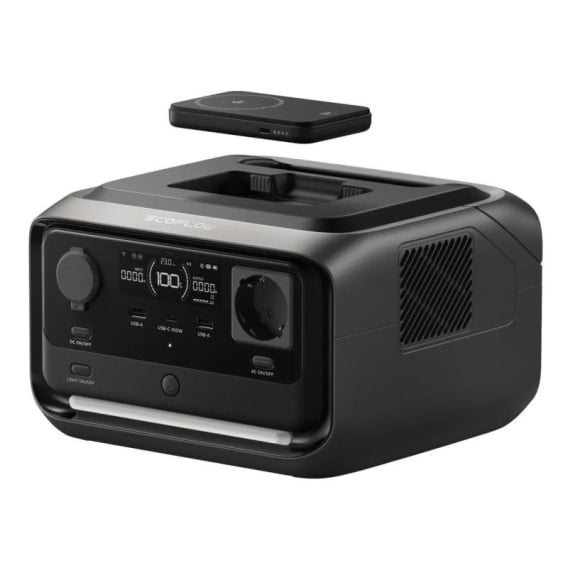 Зарядная станция EcoFlow RIVER 3 PLUS Wireless, 600 Вт фото 1