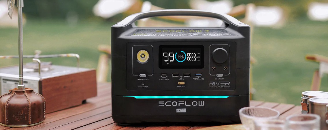 Автономна зарядна батарея EcoFlow RIVER Max, 600 Вт
