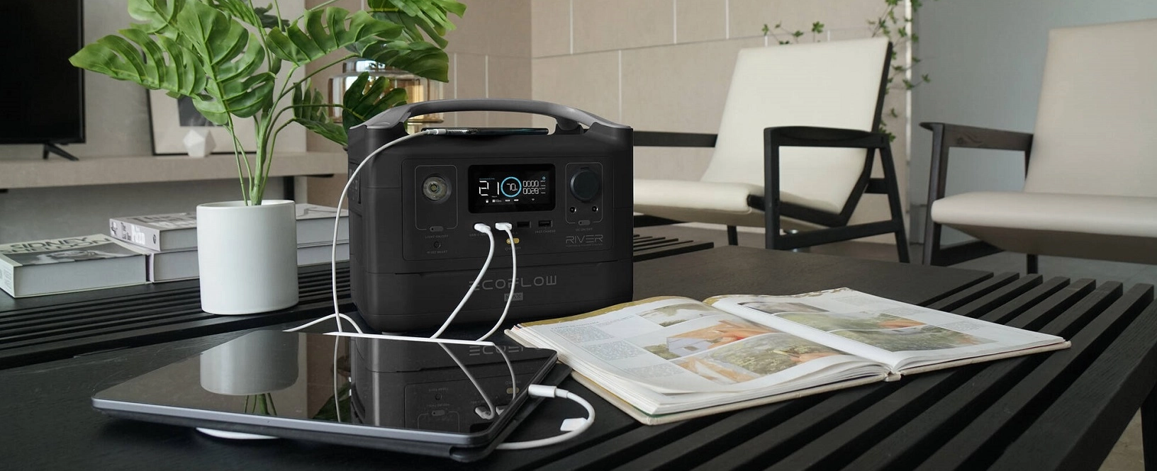 Енергостанція EcoFlow DELTA RIVER Max для домашнього використання