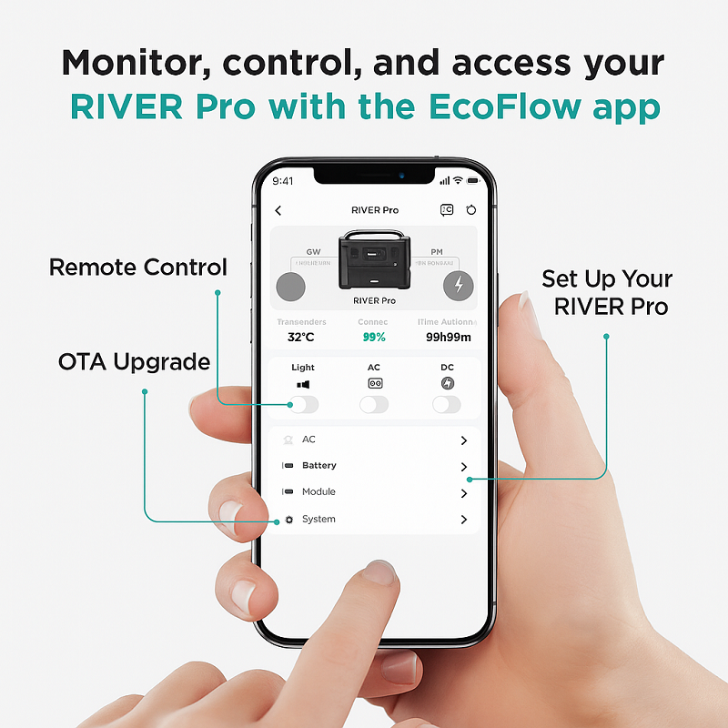Зарядная станция EcoFlow RIVER Pro, 600 Вт фото 8