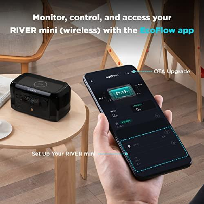 Зарядная станция EcoFlow RIVER mini, 300 Вт Wireless фото 6