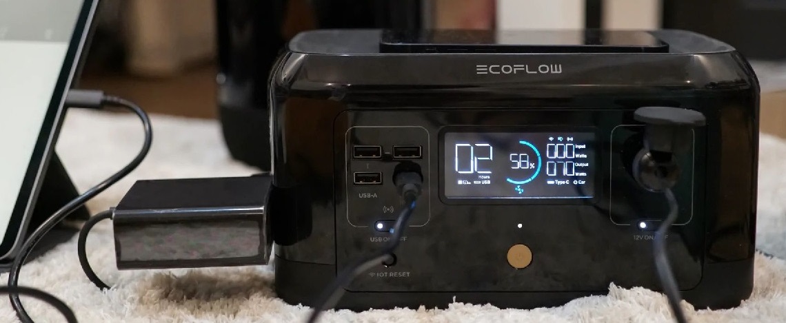 Автономная зарядная батарея EcoFlow RIVER mini, 300 Вт Wireless