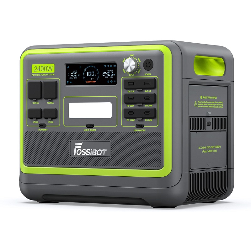 Зарядна станція FOSSiBOT F2400 Green, 2400 Вт фото 1