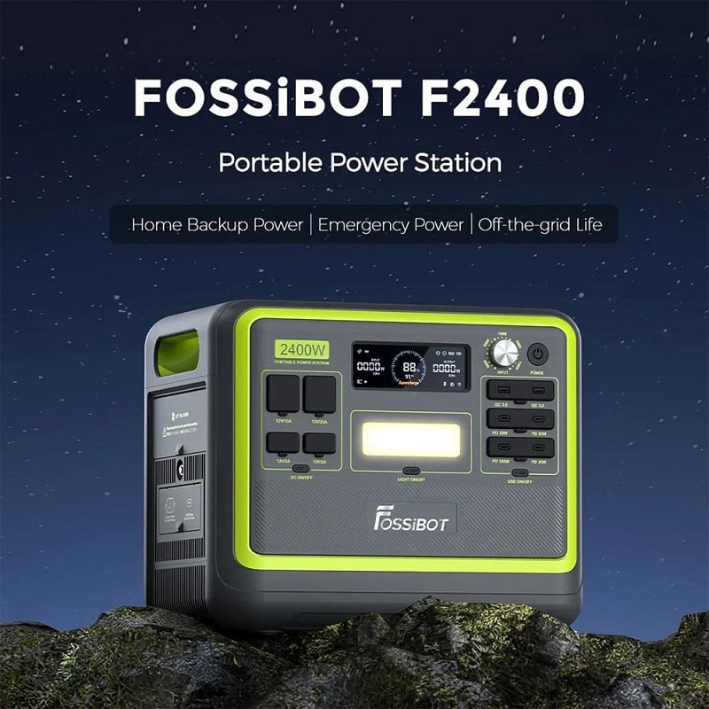 Зарядна станція FOSSiBOT F2400 Green, 2400 Вт фото 2