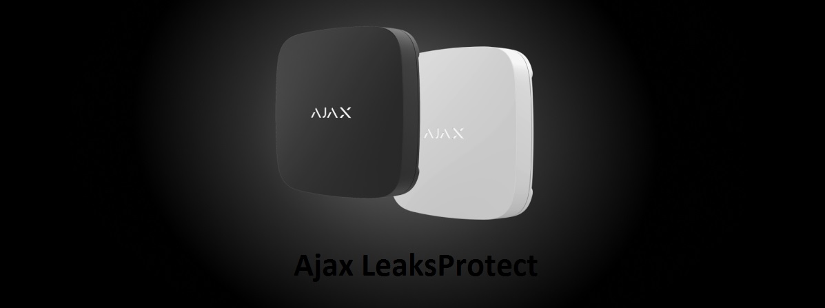 Захист від протікання води Ajax LeaksProtect Black Бездротовий датчик витоку води Ajax LeaksProtect Black чорний