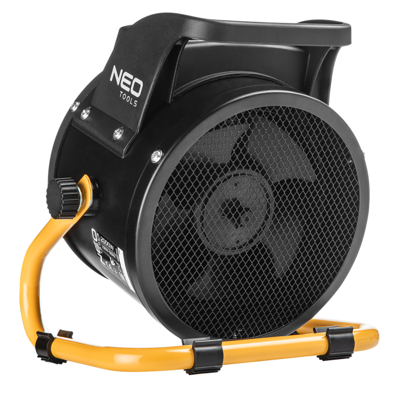 Тепловая пушка электрическая Neo Tools, 2кВт, 30м кв, 197м куб/час, керамический нагрев. элемент (PTC), черный фото 2