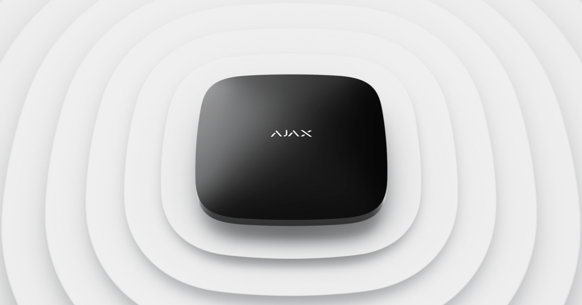 Розумна централь Ajax Hub Black Інтелектуальний центр Ajax Hub Black