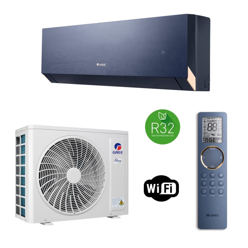 Кондиционер Gree Clivia Inverter GWH09AUCXB-K6DNA1A blue фото 7