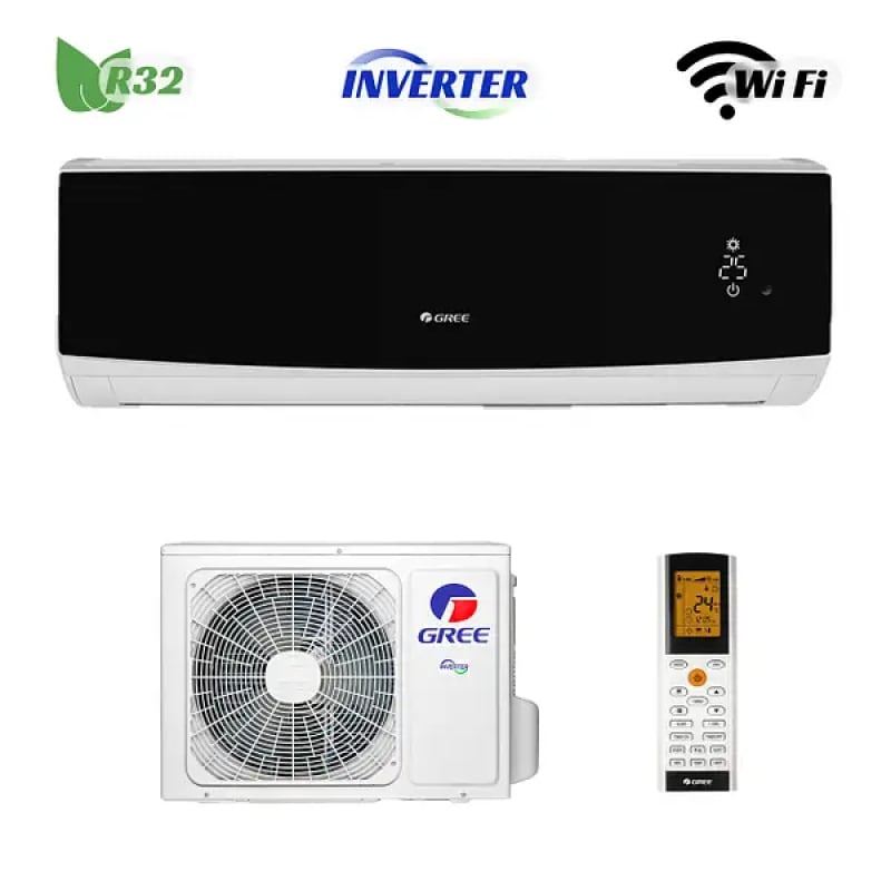 Кондиционер Gree Lomo Inverter R-32 GWH09QC-K6DND2F black фото 7
