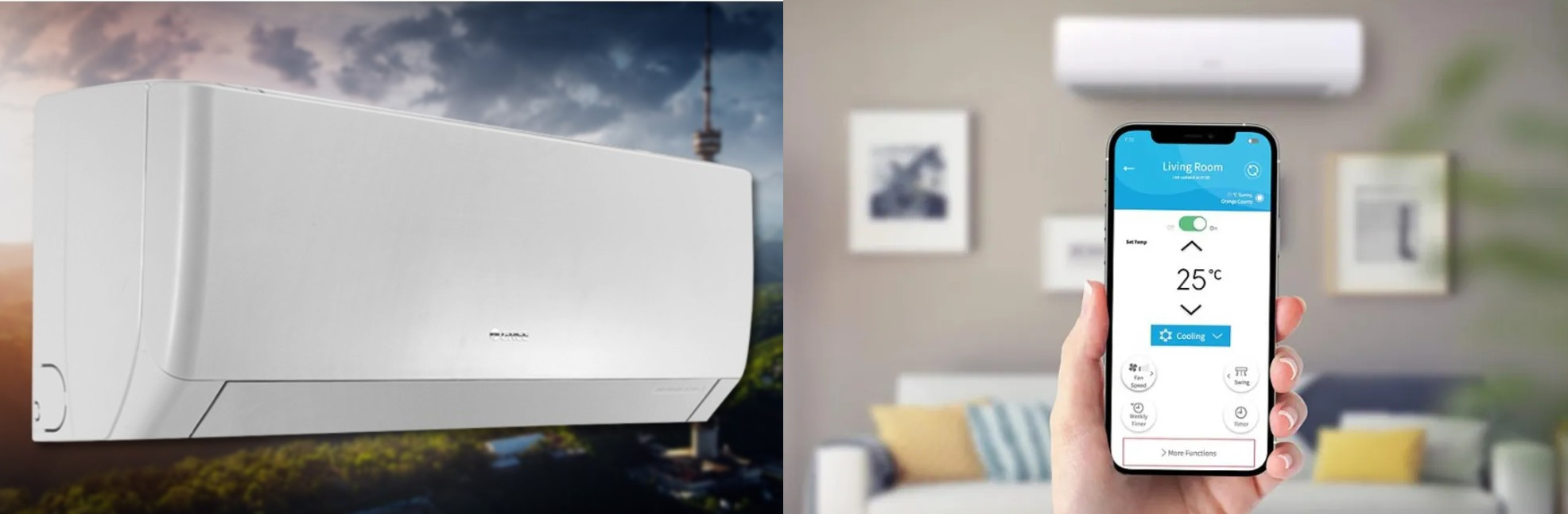Кондиционер Gree Pular Inverter управление со смартфона по Wi-Fi 