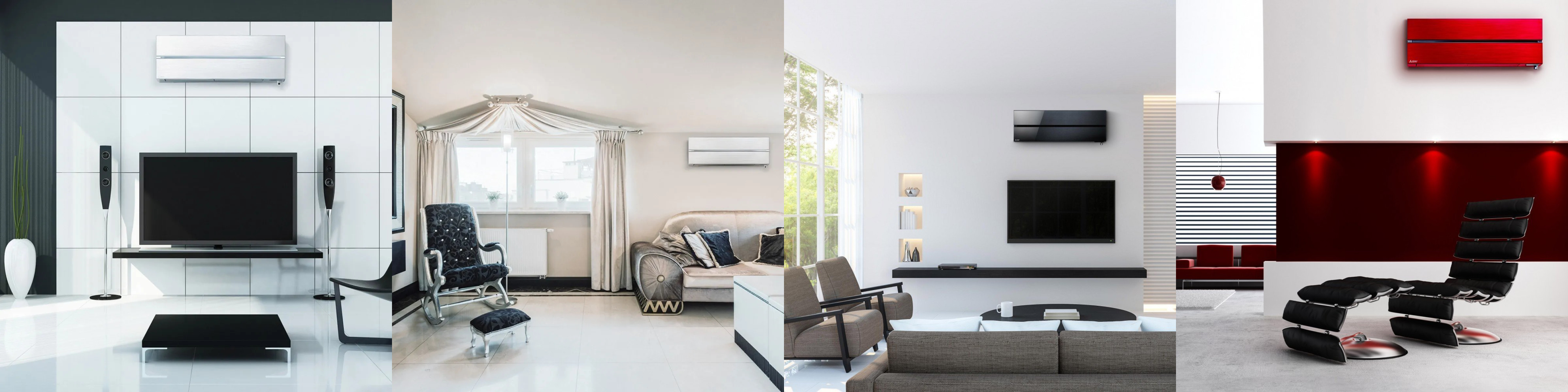 Сплит-системы Mitsubishi Electric линейки Premium Inverter MSZ-LN в интерьерах