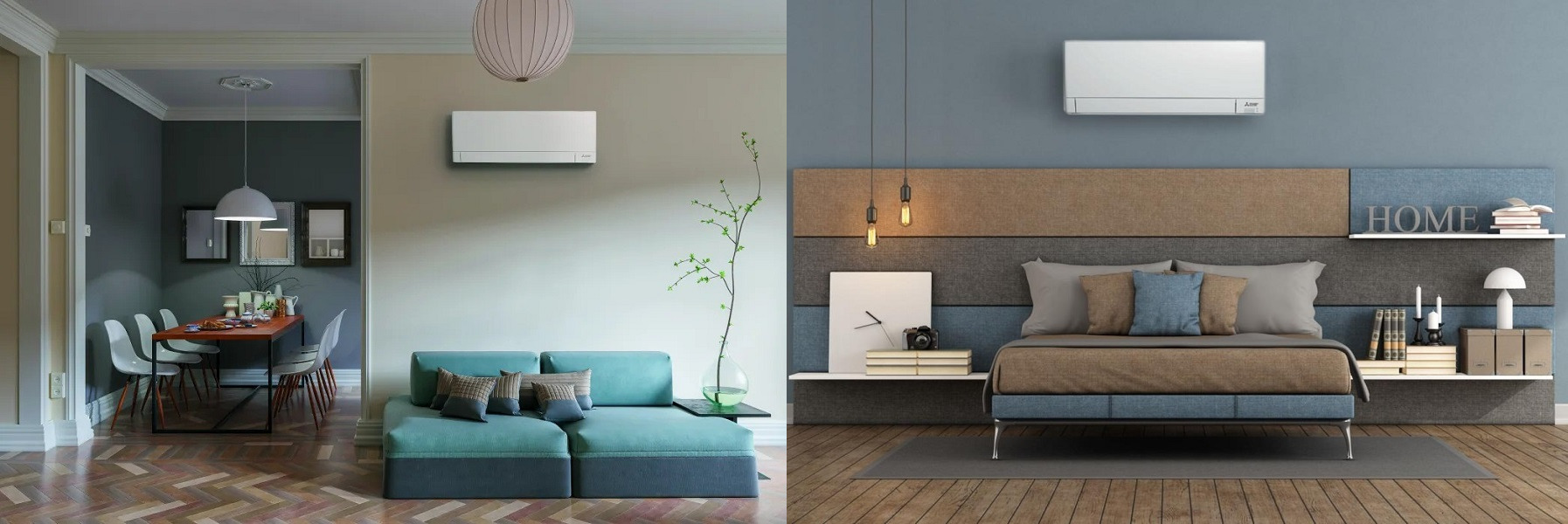 Кондиционер Mitsubishi Electric Standart Inverter MSZ-AY VGK/MUZ-AY VG в современном интерьере Сплит-система Mitsubishi Electric Standart Inverter MSZ-AY VGK/MUZ-AY VG в интерьерах