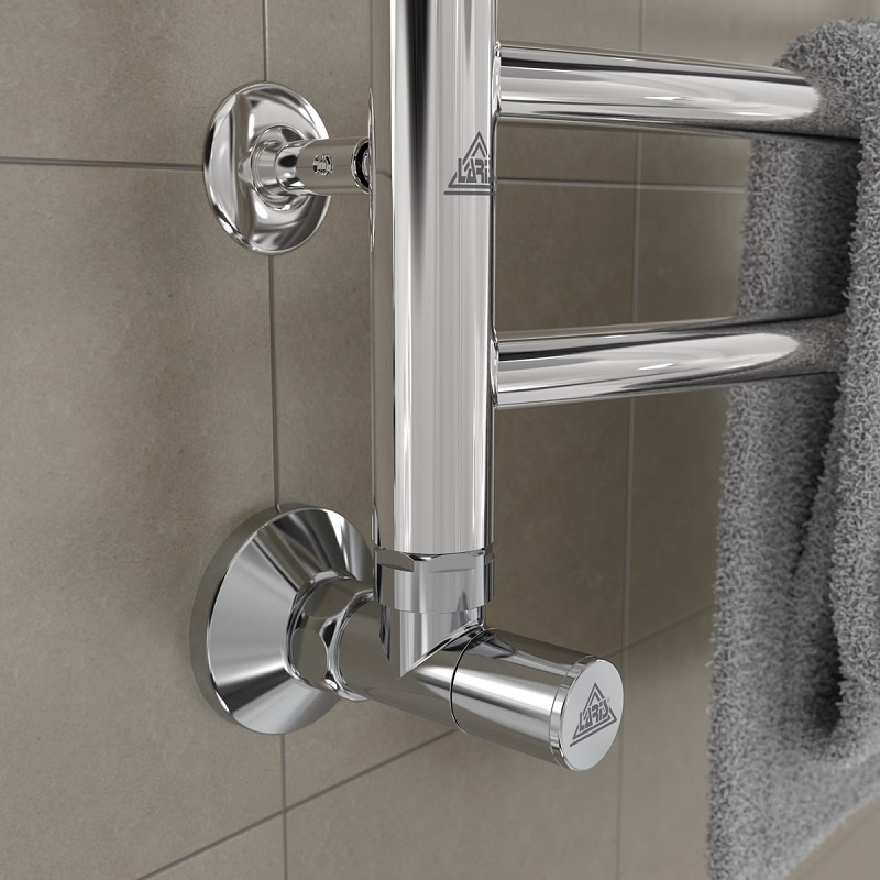 Кран кутовий Laris 1/2" - 3/4" Звичайний + ексцентрики 2шт. (LX-8202) фото 5