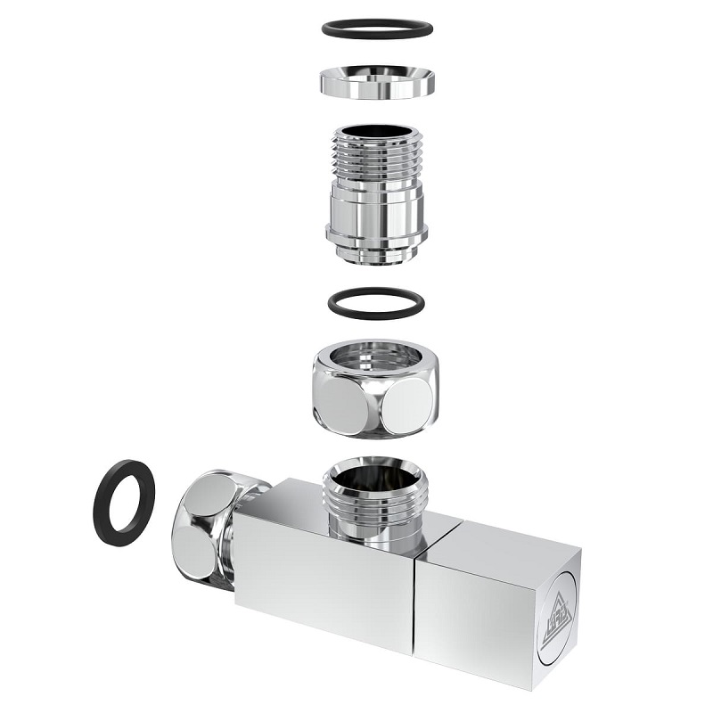 Кран кутовий Laris 1/2" - 3/4" Кватро Класік 2шт. (LX-851) фото 4