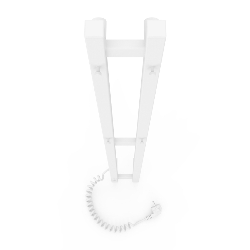 Электрический полотенцесушитель Laris Зебра Дуэт ЧК3 80 Х 1200 Э R3 белый фото 4