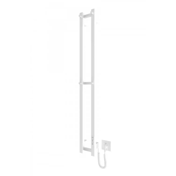 Рушникосушка Hygge Family електрична Slim, 1170х140х80мм, таймер-регулятор, сталь, білий матовий фото 1