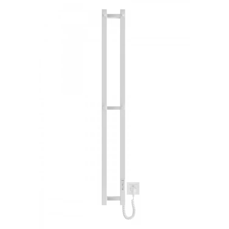 Полотенцесушитель Hygge Family электрический Slim, 1170х140х80мм, таймер-регулятор, сталь, белый матовый фото 2