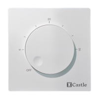 Механічний терморегулятор Castle AC309 Білий