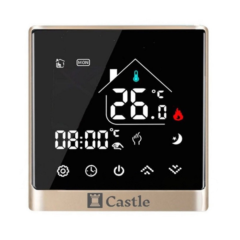 Wi-Fi Терморегулятор Castle AC-8400H Чорний фото 1