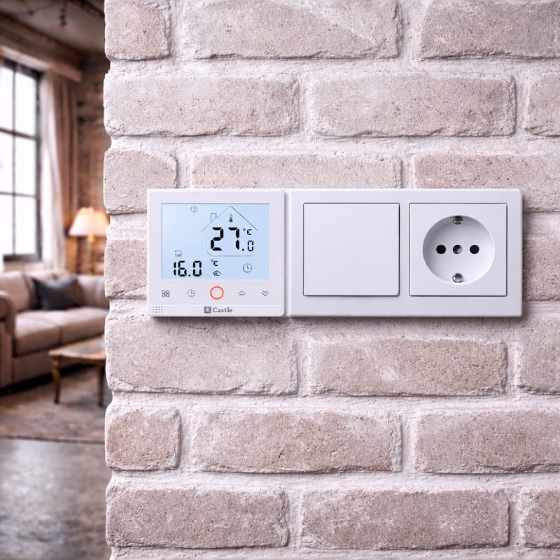Wi-Fi Терморегулятор Castle AC603H Белый фото 7