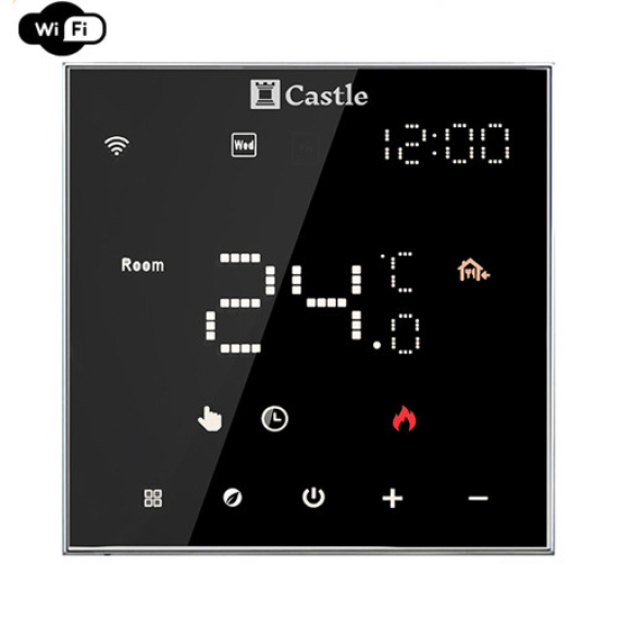 Wi-Fi Терморегулятор Castle AC602H Черный фото 1