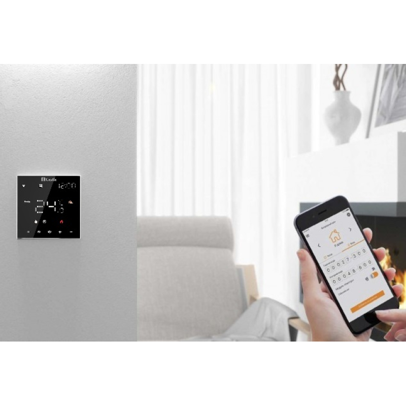 Wi-Fi Терморегулятор Castle AC602H Черный фото 7