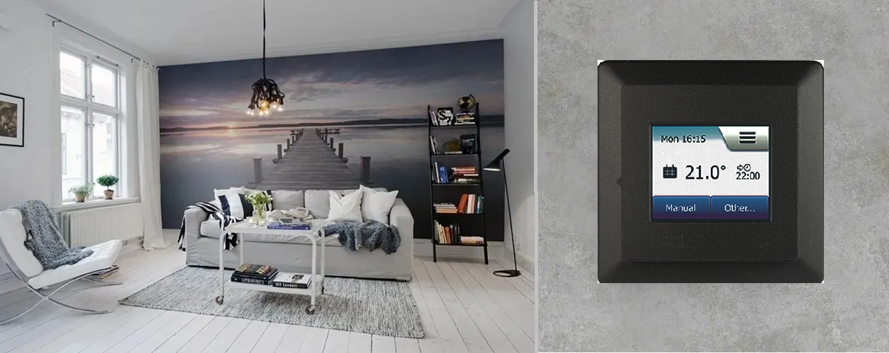 Терморегулятор Comfort Touch White недельным таймером черный