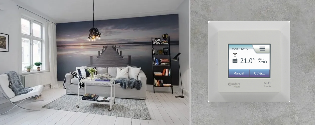Wi-Fi Терморегулятор Comfort Touch White недельным таймером белый