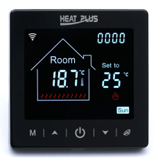 Wi-Fi терморегулятор Heat Plus M2-1.716 Черный