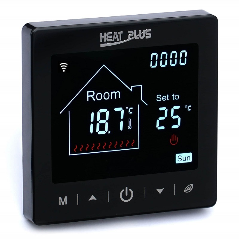 Wi-Fi терморегулятор Heat Plus M2-1.716 Чорний фото 2