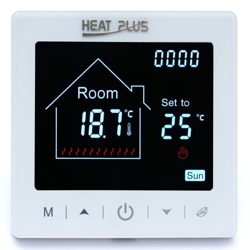 Программируемый терморегулятор Heat Plus M2-1.716 Белый фото 1