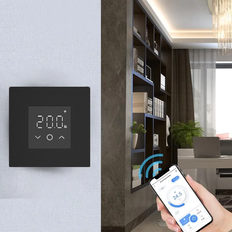 Wi-Fi Терморегулятор In-Therm PWT 030 SL Черный матовый фото 3