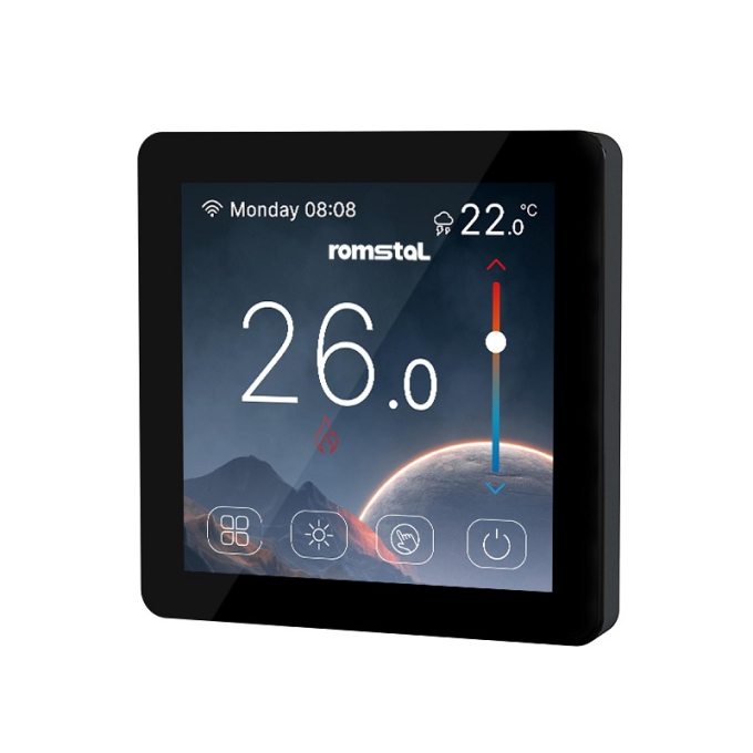 Wi-Fi терморегулятор Romstal Ecoheat 500 HT-CS08 с цветным дисплеем фото 1