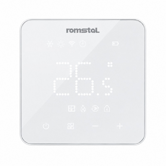 Програмований терморегулятор Romstal Ecoheat 500 WT-76 RF бездротовий фото 1