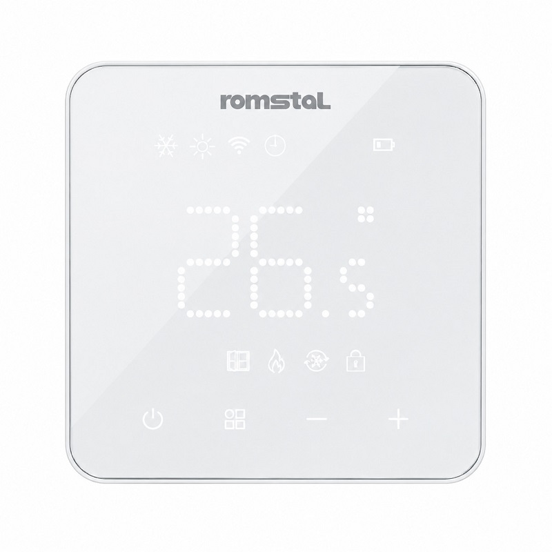 Программируемый терморегулятор Romstal Ecoheat 500 WT-76 RF беспроводной фото 1