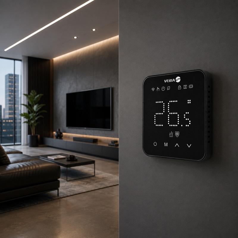 Wi-Fi Терморегулятор Veria Control WT45 Черный фото 3