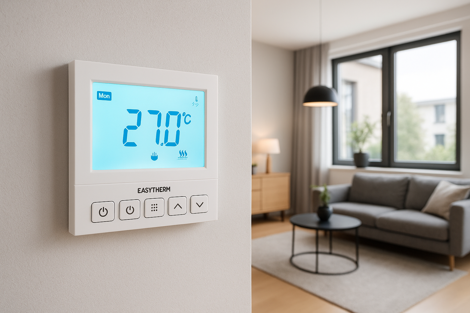 Програмований терморегулятор Easytherm EASY PRO, 16А, 3500Вт
