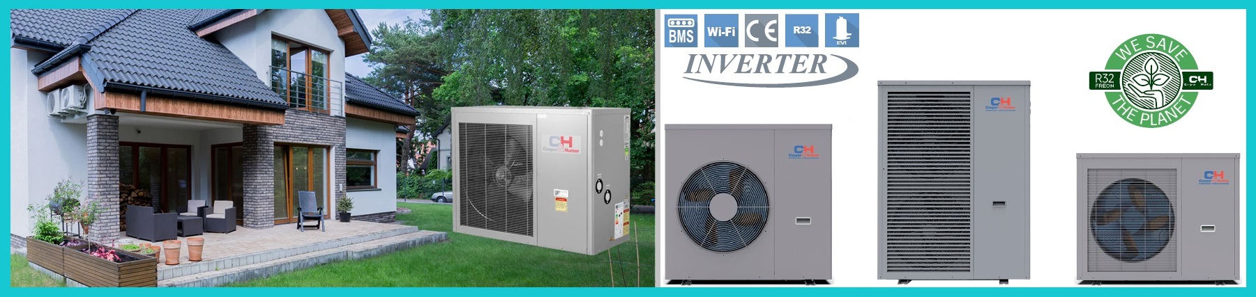 Тепловий насос Evipower Inverter CH-HP08UIMPRK в Україні
