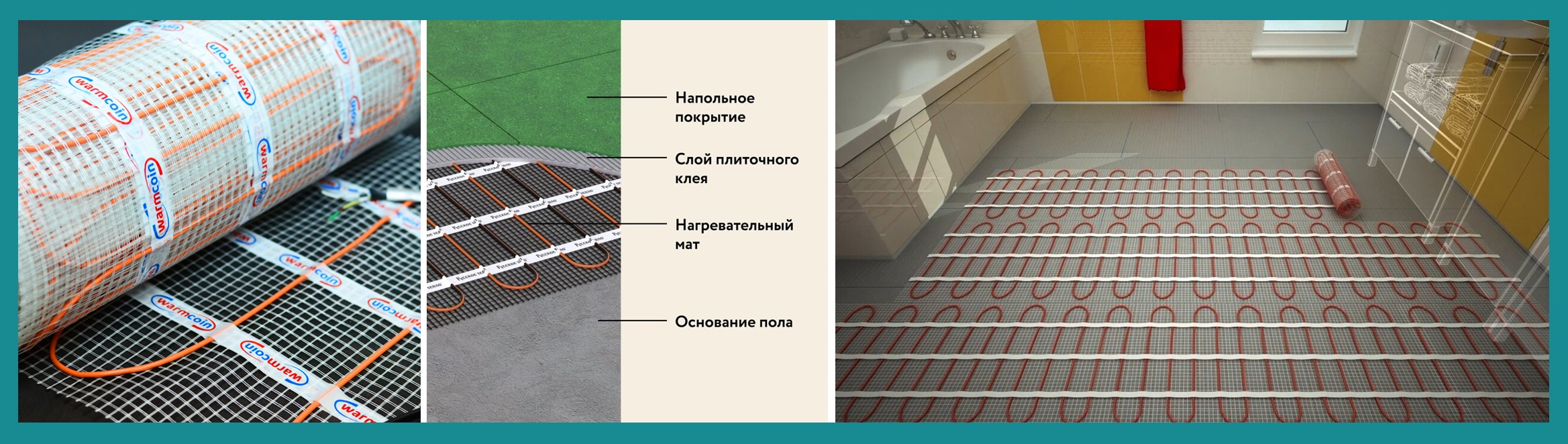 Нагрівальний мат - електрична тепла підлога під плитку електрична тепла підлога мати ціна в Україні.