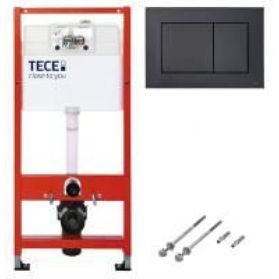 TECEbase Комплект (модуль+панель змиву TECEnow чорна матова (9040407)+кріплення+прокладка), 1120мм фото 1