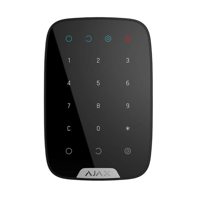 Беспроводная сенсорная клавиатура Ajax KeyPad Black фото 1