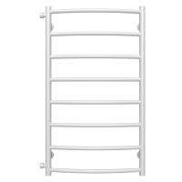 Полотенцесушитель водяной Классик П8 500х900 Deffi нержавеющая сталь (Белое, Боковое левое подключение)