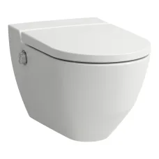 Cleanet Navia Унітаз-біде підвісний 58*37*38 см, безобідковий, із сидінням Soft Close, білий LCC