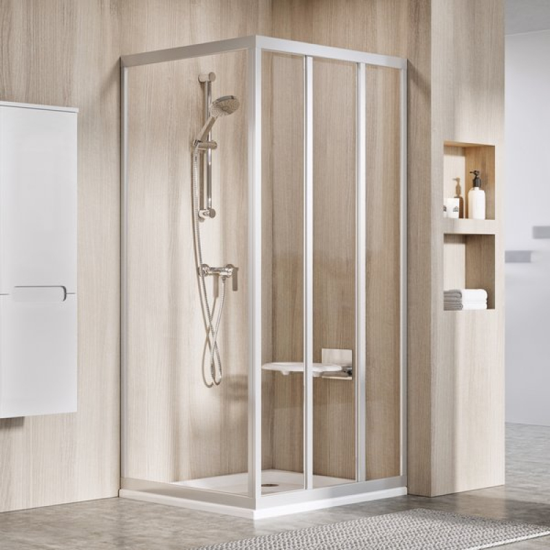 Нерухомая стенка Ravak APSS-80 198 черная Pearl фото 1