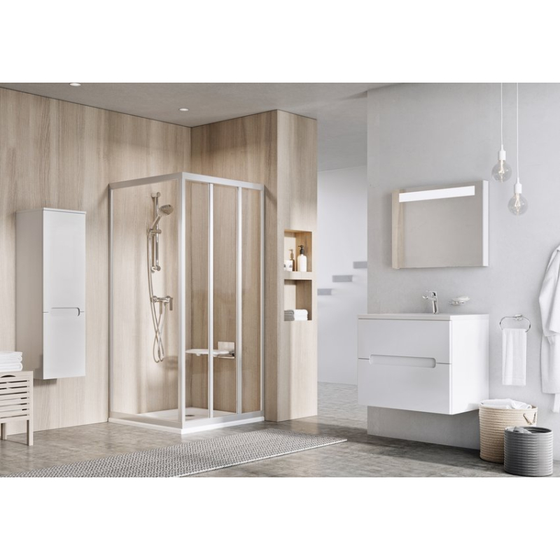 Нерухомая стенка Ravak APSS-80 198 черная Pearl фото 2