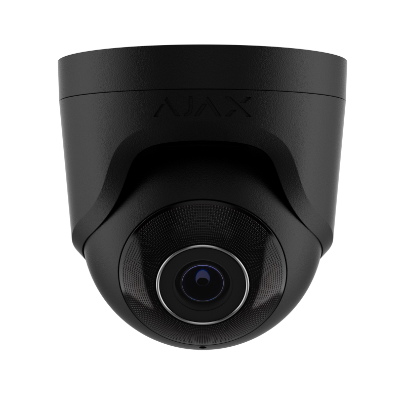 Проводная охранная IP-камера Ajax TurretCam (5 Mp/2.8 mm) Black фото 1