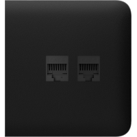 Боковая панель для встроенной интернет-розетки Ajax SideCover (LAN) Black (126212.319.BL)